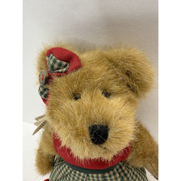 Vintage Boyd's Bears 8"Teddy Bear Plush Dixie with Lady Bug & Bow 2001 Tags - Picture 10 of 12